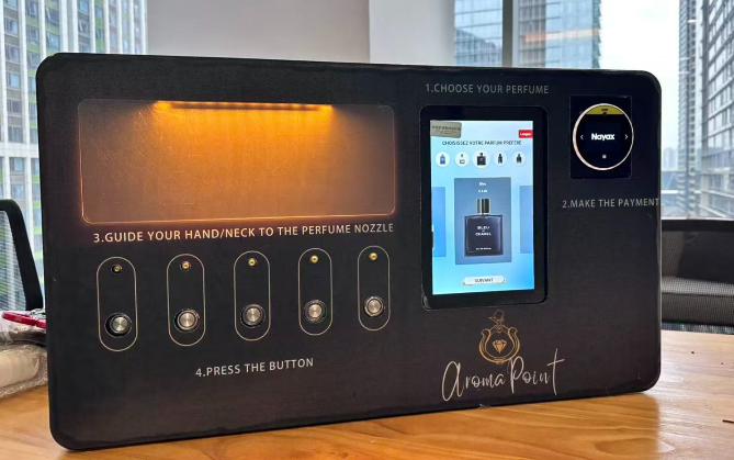 Scented fragrance vending machine