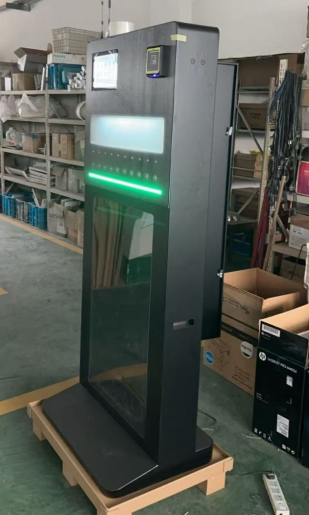 Standing Perfume Vending machine with side handles